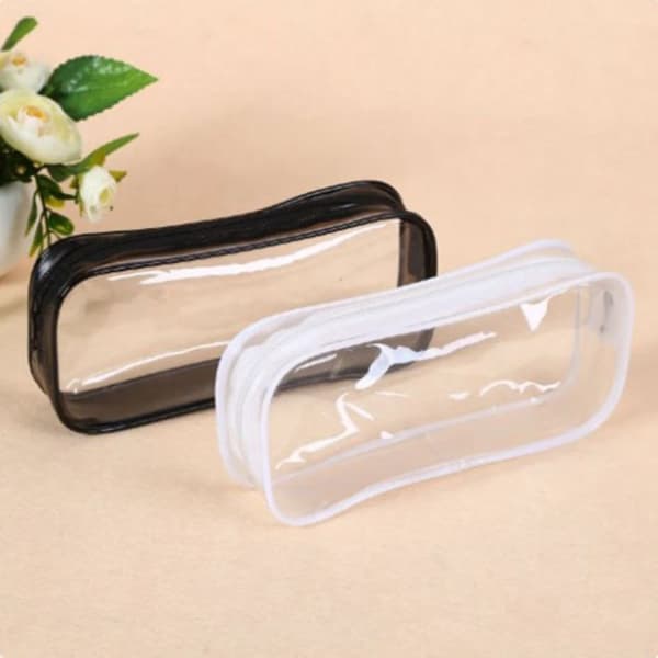 Pennväska Transparent påse VIT White