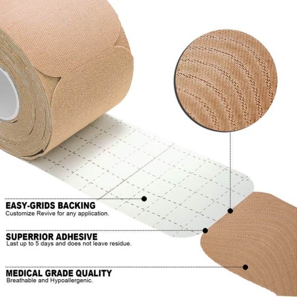 Kinesiologi Tape Elastisk Tape HUDFARVE HUDFARVE Skin Color