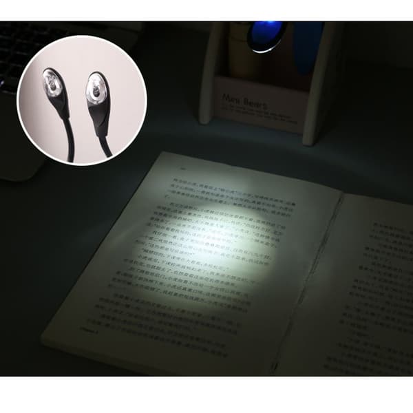 Clip On Lamp Book Vaaleanharmaa Grey