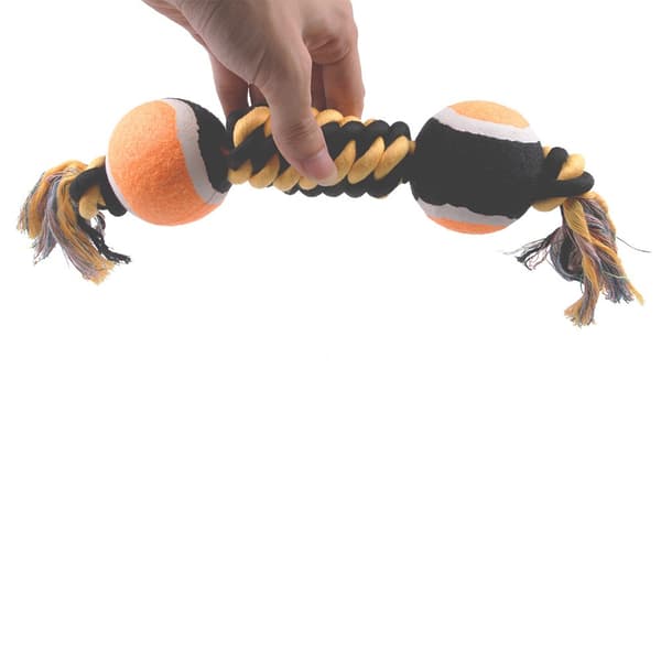 Rope Dog Toys Interactive Hemp Rope Bite-Resistant Double