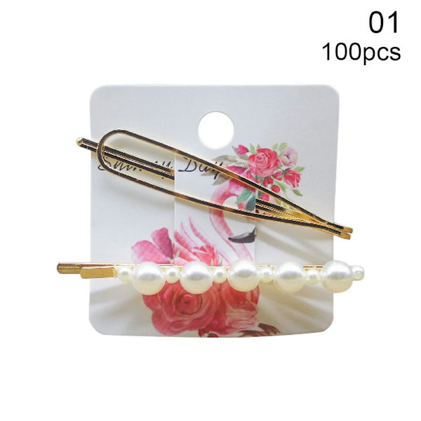 100 kpl/erä Hiusneula Pakkauskortti Voimapaperikortti 100 KPL 01 100pcs 01