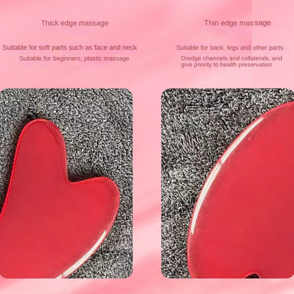 Guasha Board Massage Scraper RED RED