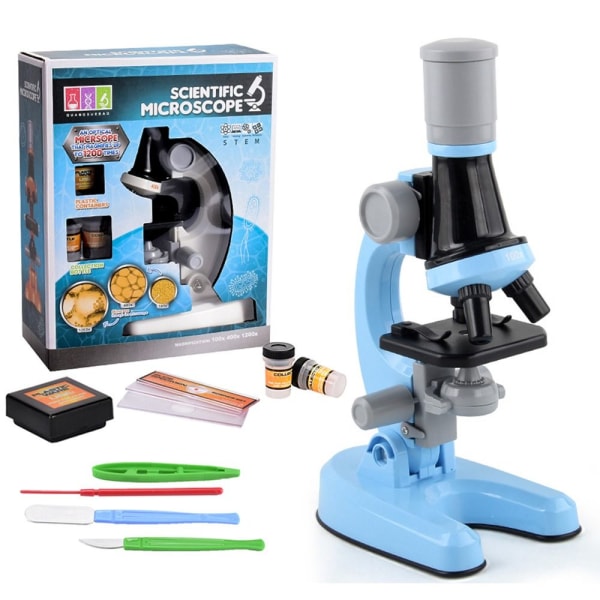 Børnemikroskop Skole Science Experiment Kit HVID White