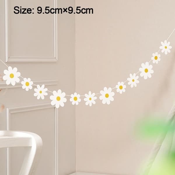 2Pack White Daisies Pull Flowers Krysantemumflagg White