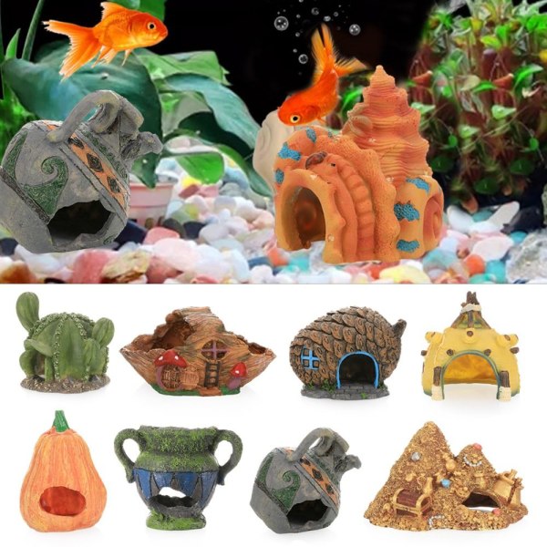 Fish Tank Decor Ananas House 08 08 08