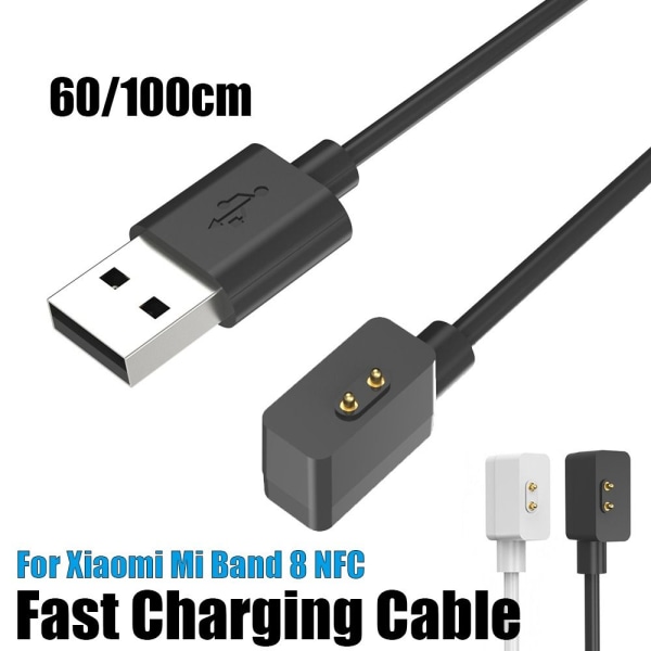 2 STK 60/100 cm Hurtigoplader USB Kabel Dock 60/100 cm SORT HVER 60/100cm black each