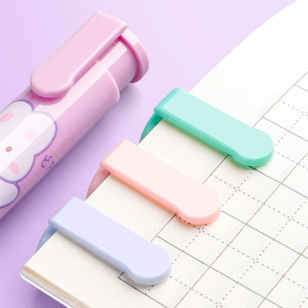 2ST Tryckpenna Eraser Mekanisk Eraser BLÅ Blue