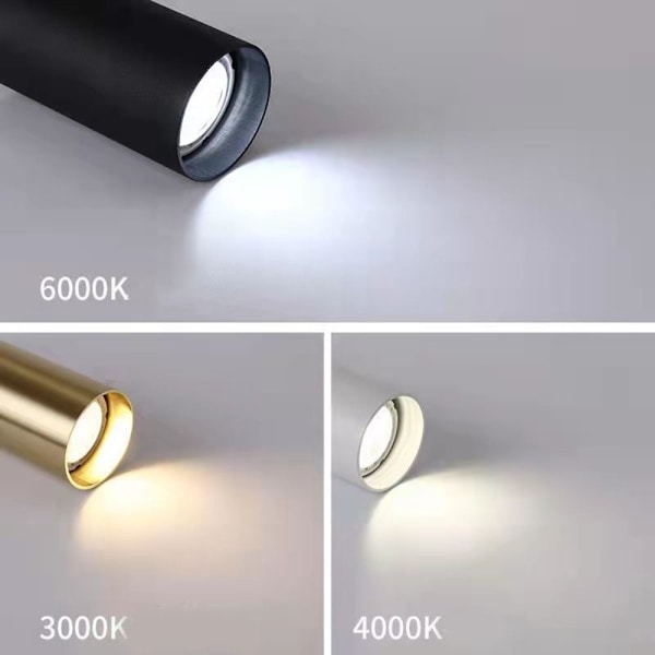 Vägglampa Sconce SVART 6000K 6000K black 6000K-6000K