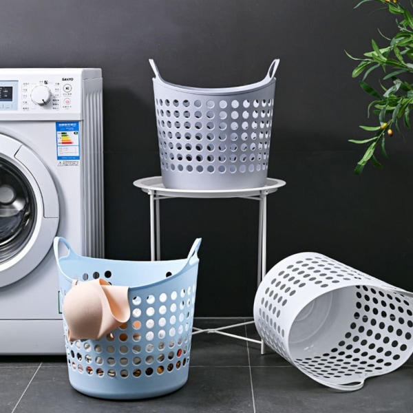 Vasketøjskurv Sammenfoldelig badeværelse Vasketøjskurv GRÅ L grey L