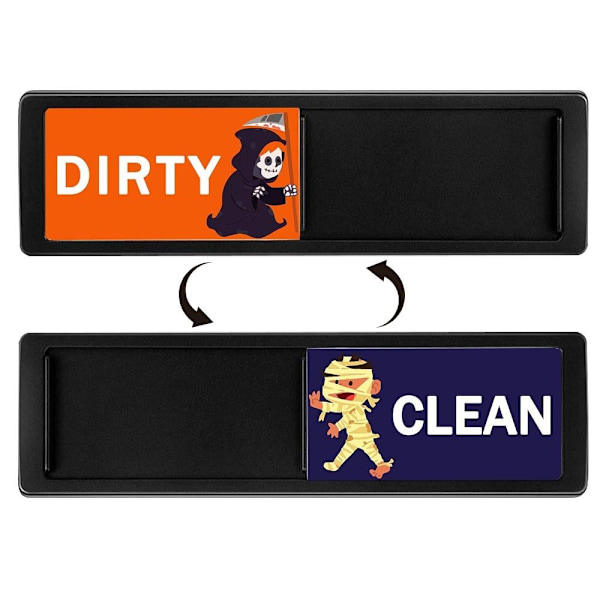 Christmas Clean Likainen kyltti Muistutuskyltit MUSTA TYYLI 1 STYLE 1 Black Style 1-Style 1