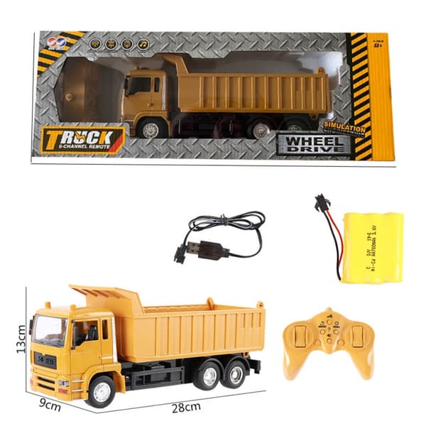 Rc Cars Dumper Transporter Engineering Model With box