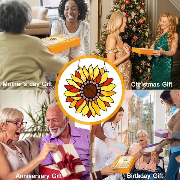 Vindusoppheng Solblomstdekor Suncatcher
