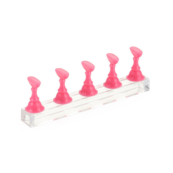 Nail Polish Practice Tips Nail Art Display Stand ROSA pink