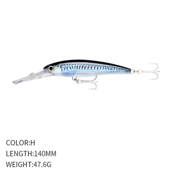 synkende Minnow Baits fiskekroker H H H