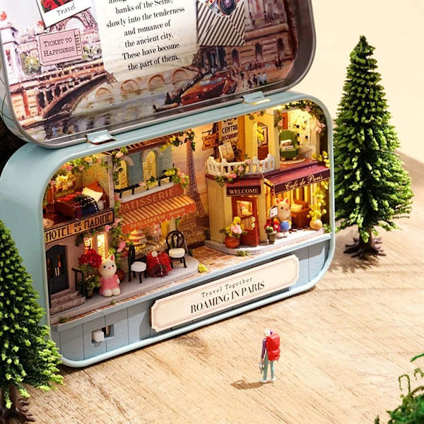 Box Theatre -nukkekodit, minikoti-nukkekoti 4 4 4