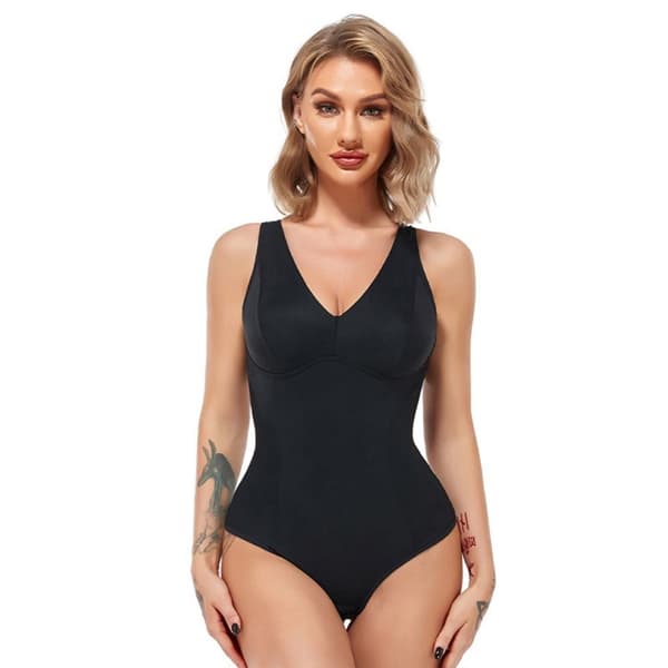 Bodysuit Shapewear Slankende Undertøj SORT S black S