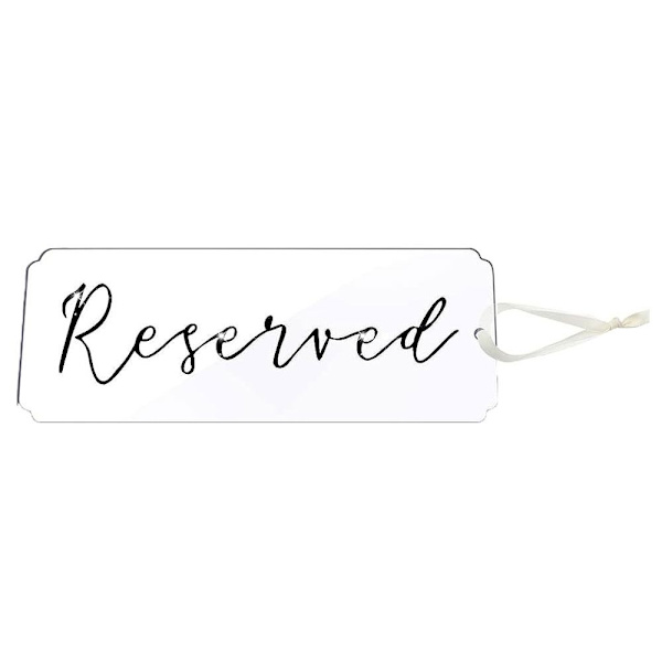 1/6stk Reserverede Skilte Sædereservationsskilt 1STK 1STK 1pcs
