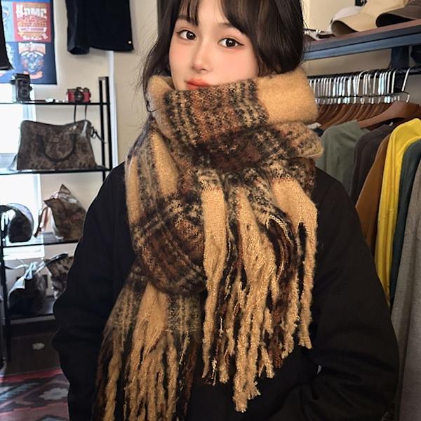 Dam Scarf Långa Scarves Tofs Sjal
