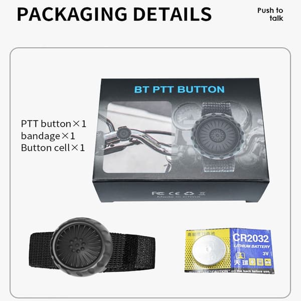 Langaton Bluetooth PTT-ohjauspainike Push-to-Talk