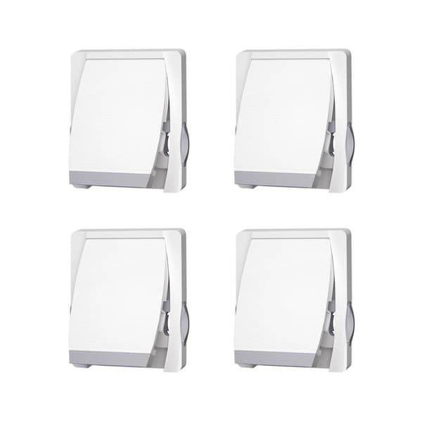 4stk Skydedørslås Skydevindueslås Skabsdøre Låse gray 4pcs-4pcs