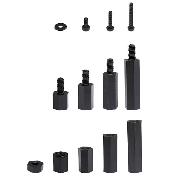 320ST Hane Kvinna Hex Spacer Standoff Skruv Sortiment Kit Mutter