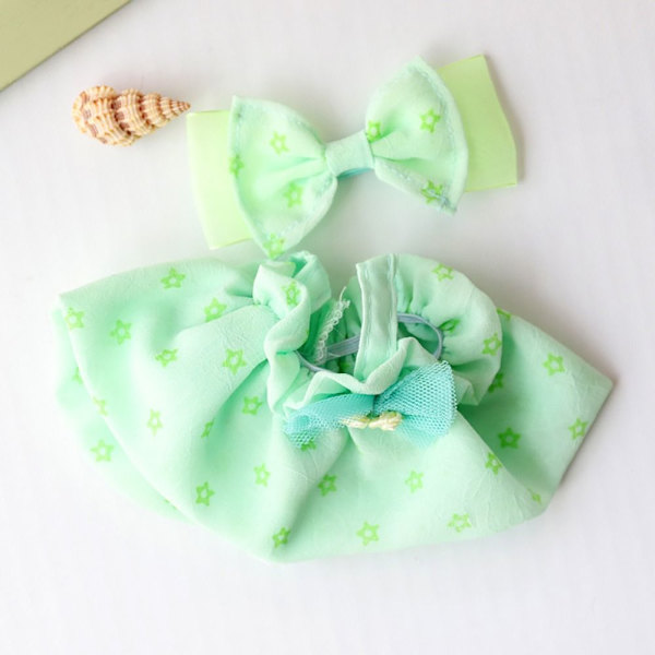 20CM Dockkläder Klänning Knotbow Suit GRÖN green