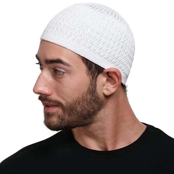 Muslim Cap Strikket Lue MØRKEGRØNN DARK GREEN