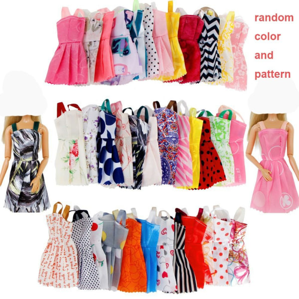 1 set Random Doll Vaatteet Asusteet Mekkokengät 32PCS-B 32PCS-B