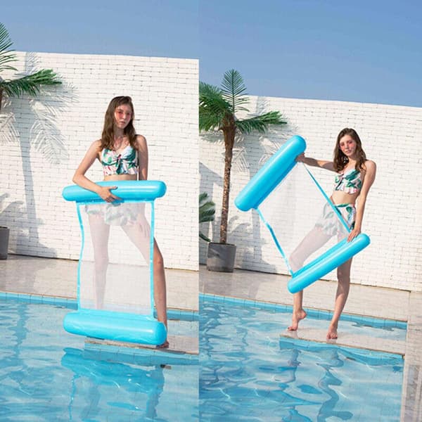 Pool Float Chair Floating Water Hammock KELTAINEN Yellow