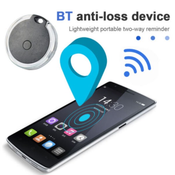 GPS Tracker Anti-Lost Device WHITE white