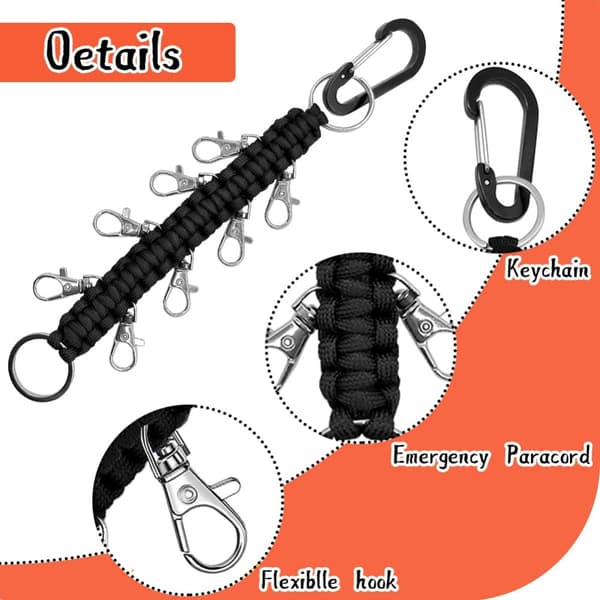 2Pack Cheer Bow Hållare Karbinhake Nyckelring Utomhus