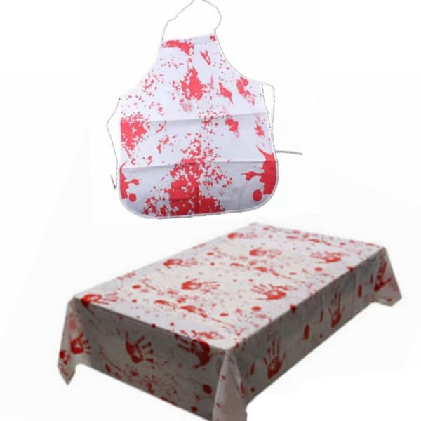 Halloween Blodiga Handskar Blodig Duk DAK Duk tablecloth