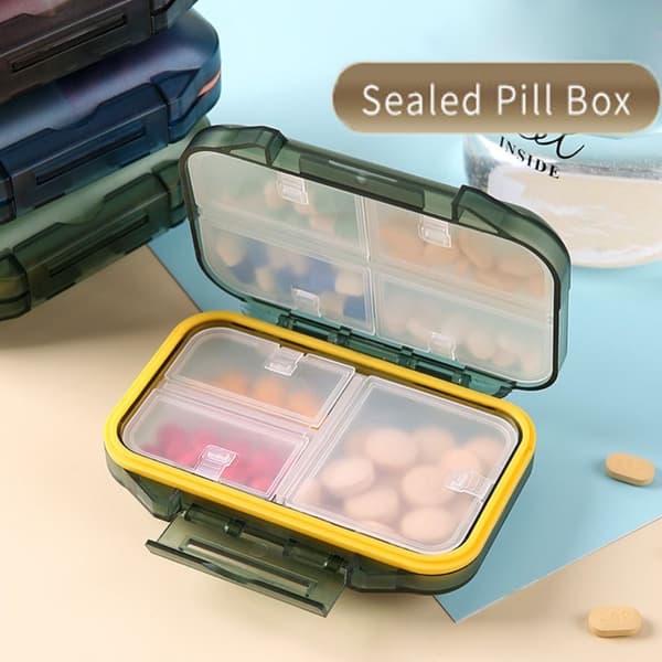 Pill Organizer Pill Förvaringsbox BLÅ blue
