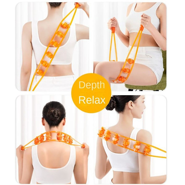 Meridian Massage Tool Hierontarulla KELTAINEN 18ROLLERS 18ROLLERS YELLOW 18ROLLERS-18ROLLERS