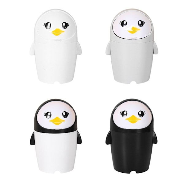 Desktop søppelbøtte Penguin søppelbøtte HVIT White