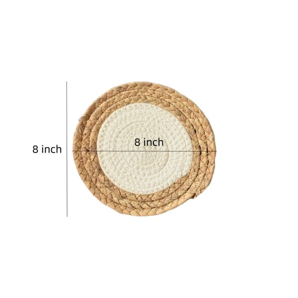 5 stk bomull og gress Strikkede Coasters Trivets Coasters 5pcs