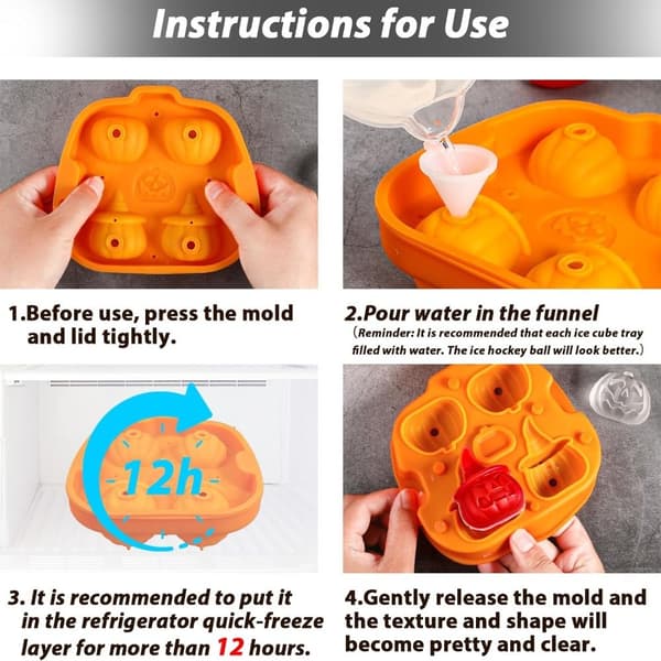 Ice Making Tool Pumpkin Ice Cube Household Ice Box