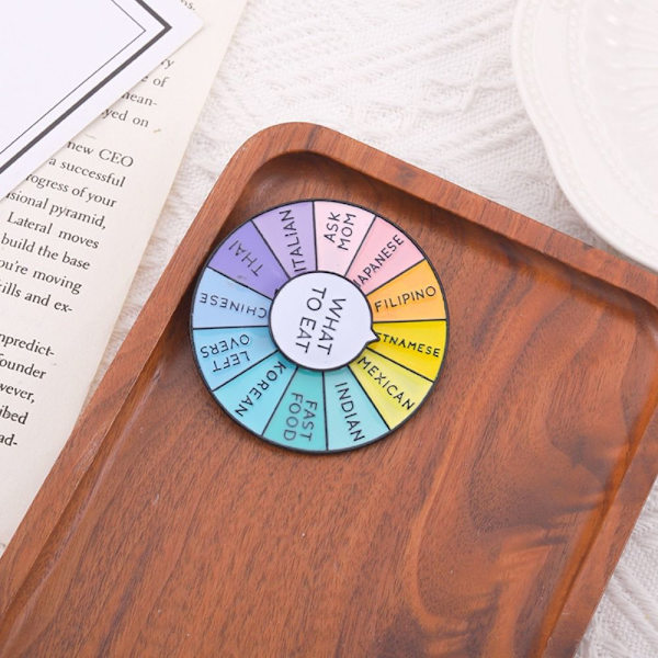 2st skivspelare Brosch Spinn Pin Interactive Pin