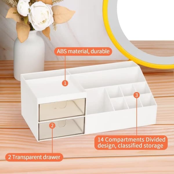 Desktop Accessories Organizer Kontorsmaterial med låda