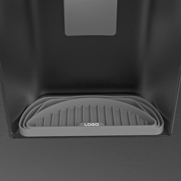 Vattendispenserbricka Silikon Kylskåp Dropppanna SVART black