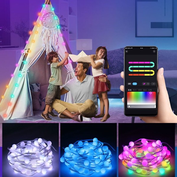 Led-musiikkiohjain Bluetooth -sovellusohjain RGB-valo