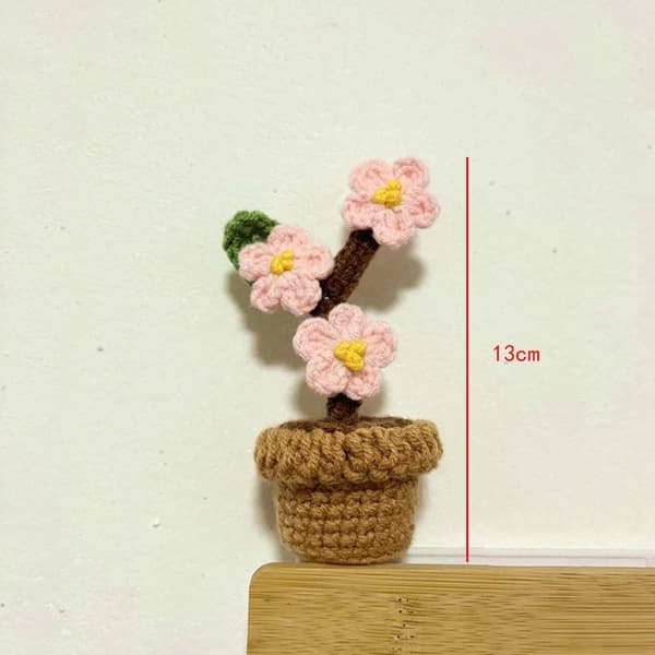 Kunstige blomster Håndstrikket blomst A A A
