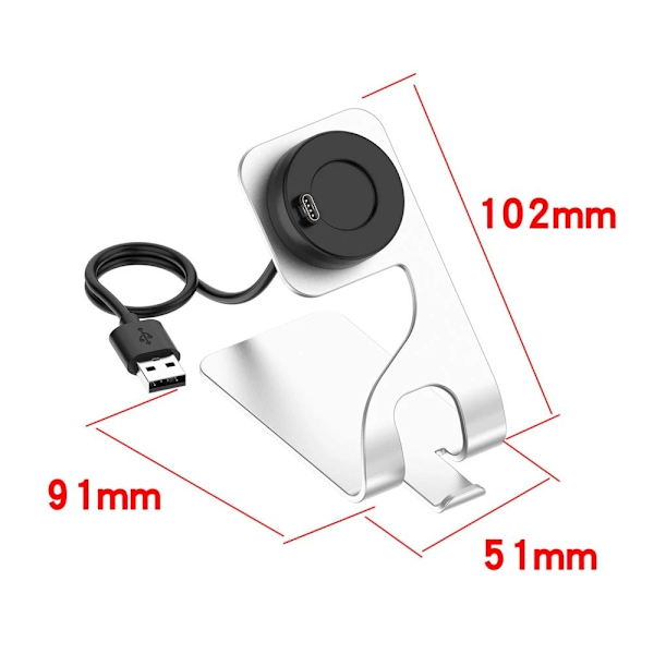 Til Garmin Smart Watch Charging Dock GRÅ grey