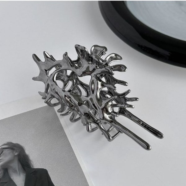 Fargerike Alien Metal Conch Hair Claws Harajuku Hodeplagg SORT B black B-B