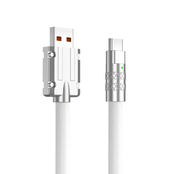 Typ C snabbladdare USB -kabel VIT white