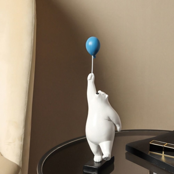 Flying Bear Figurines Ballong Isbjørn Ornament C C C