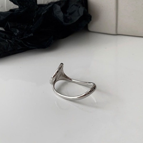 2kpl Double Finger Ring Open Ring SILVER Silver