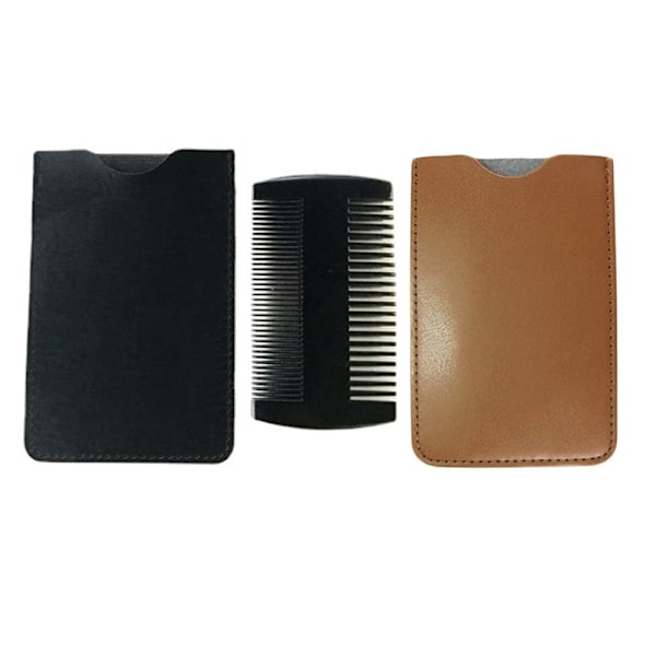 Hiusharjan säilytys case TUMMANRUSKEA 11,5X7cm Dark Brown 11.5x7cm