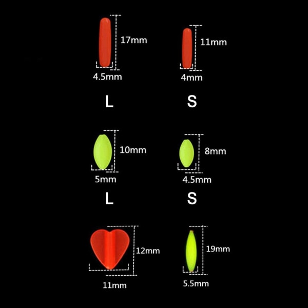 Float Tail Iøjnefaldende bønner Bevægelig Float RØD LANG SØLE-L Red Long column-L-Long column-L