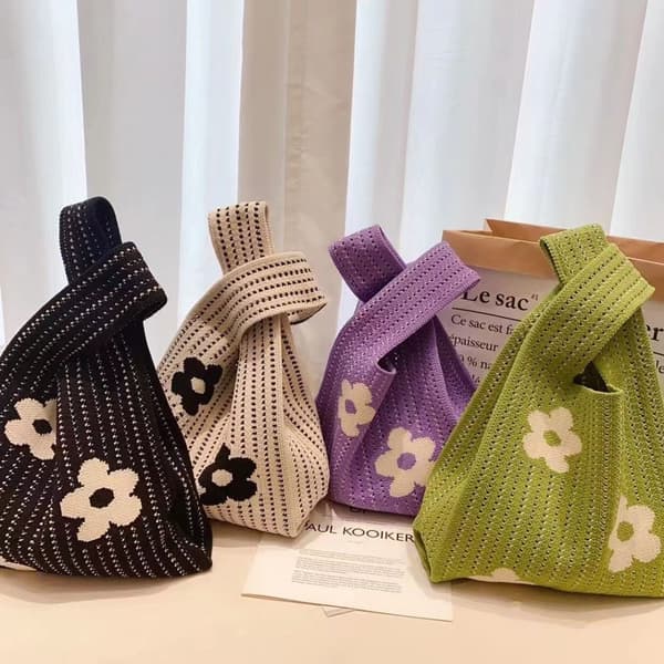 Strik håndtaske håndledstaske SORT black